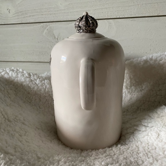 🌸SOLD🌸RAE DUNN 2014 Crown Teapot Extremely RARE - Picture 2 of 16